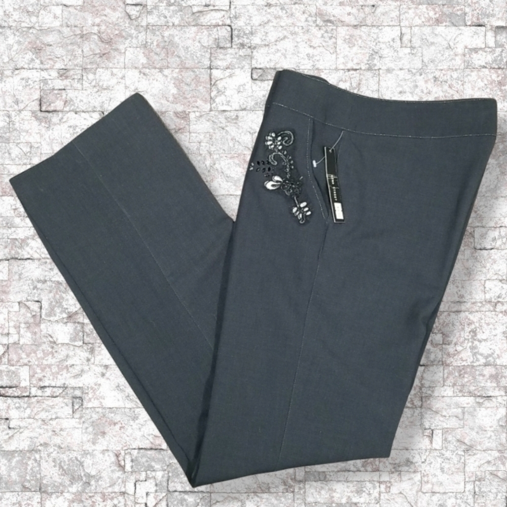 Vintage 42nd Street Women's Suit Pants Size 6 Y2K With Embroidery